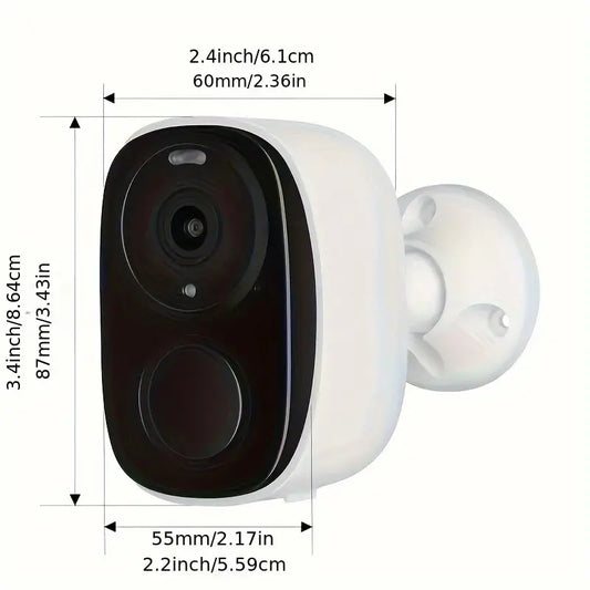 Cámara de Seguridad Exterior Inalámbrica 2K 5MP
