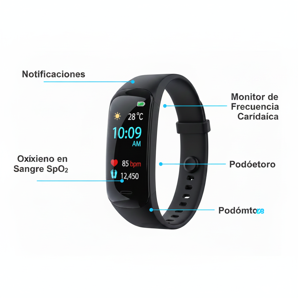 Smartwatch C1 Plus funciones de salud en español