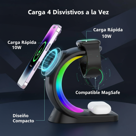Cargador magnético 4 en 1 características en español
