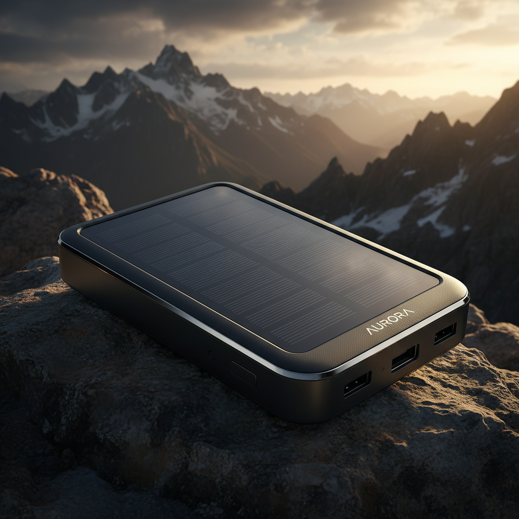 Power Bank Solar Portátil - Lifestyle Premium